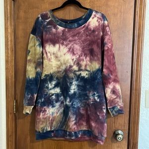 Tie die shirt dress